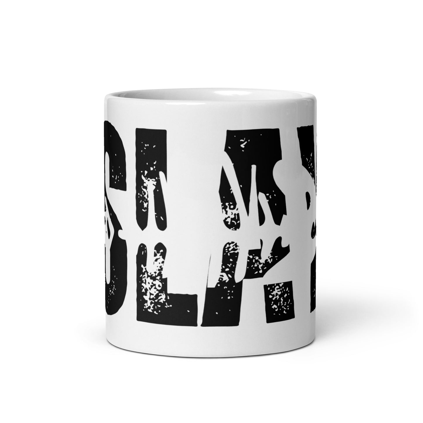 Slay White glossy mug