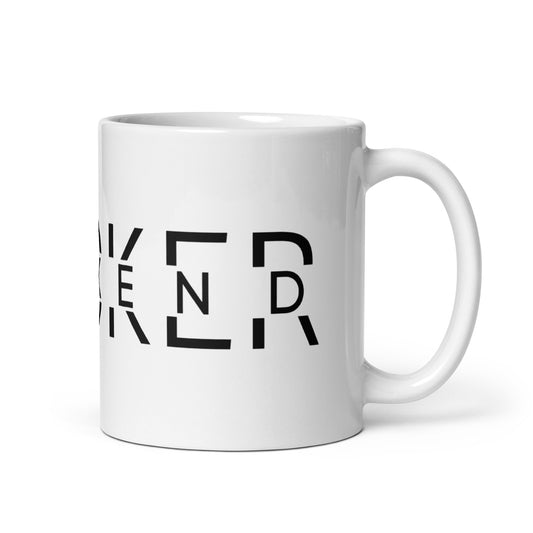 Weekend Hooker White glossy mug