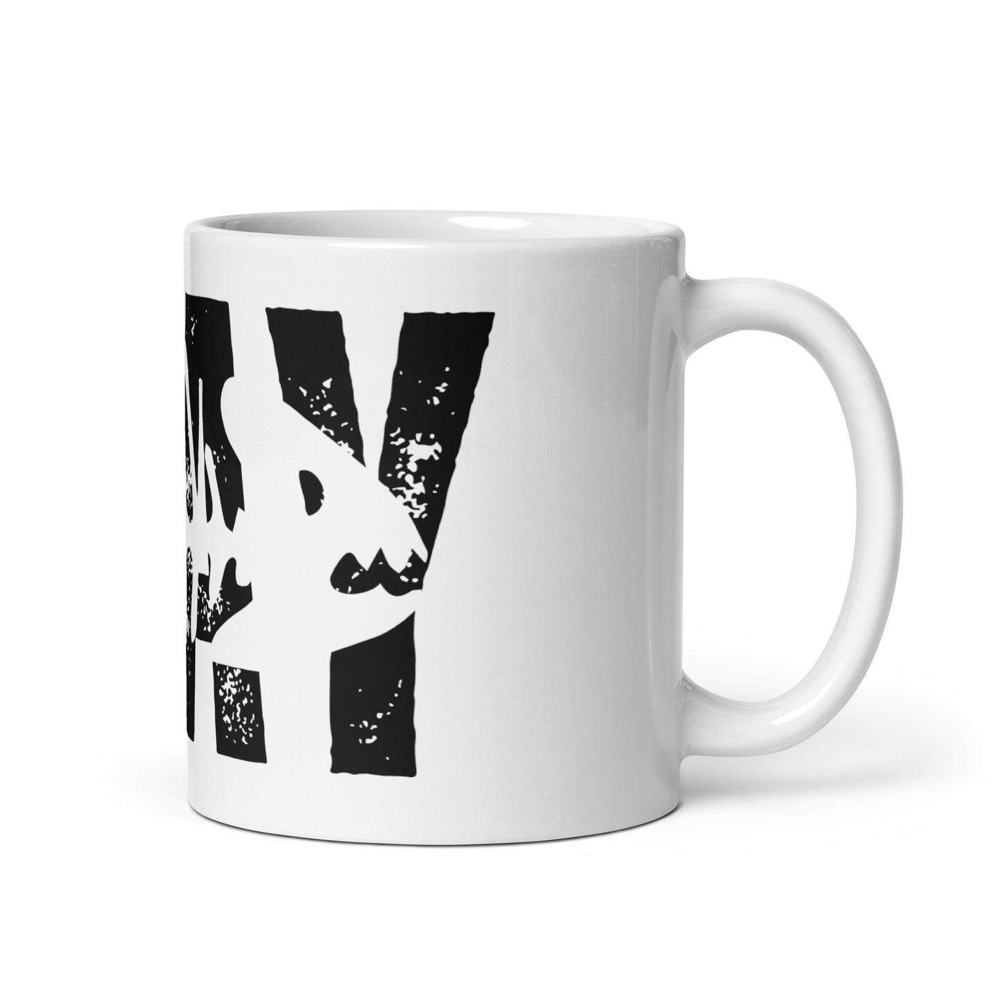 Slay White glossy mug